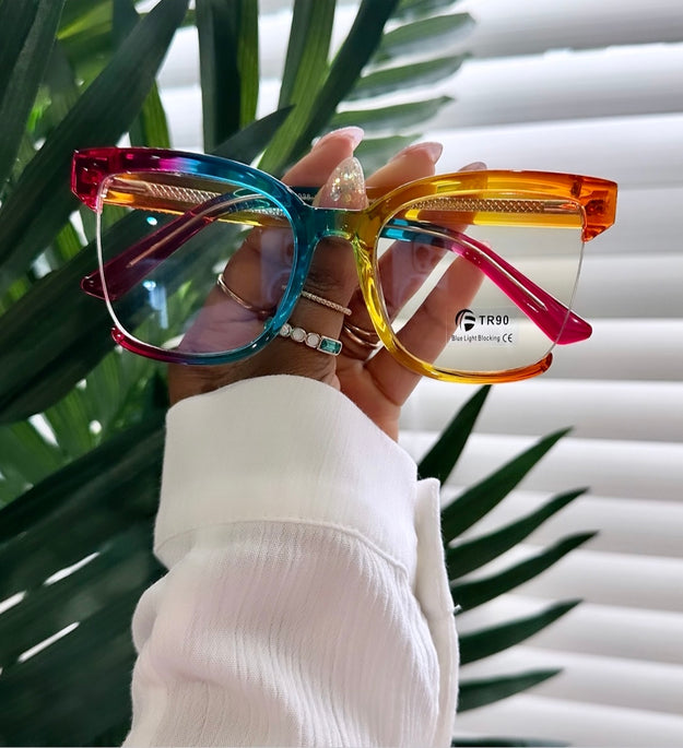 “Miya” Rainbow Half Frames