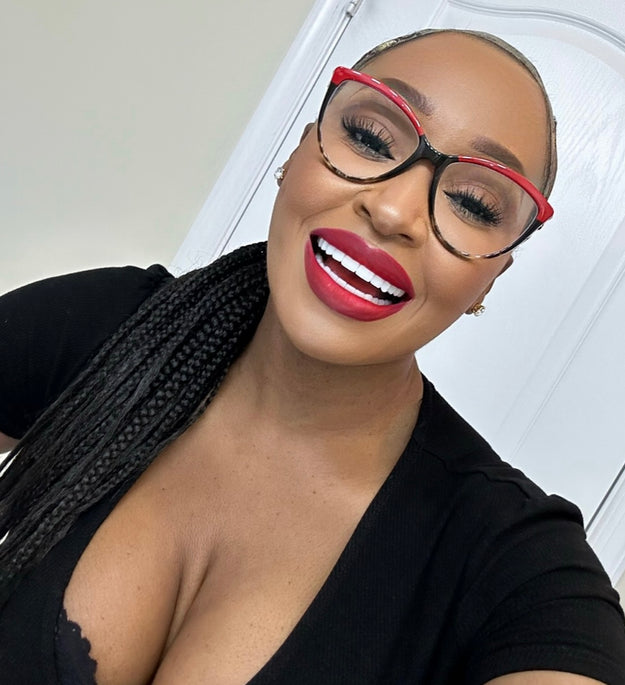 “SIERRA” Retro Eyeglass - Deep Red Leopard